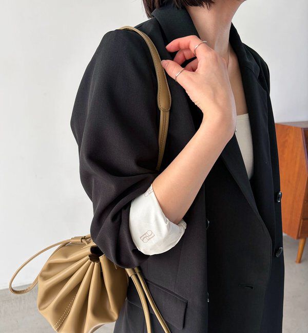  「【再販・サイズ展開あり・WEB限定カラー/グレージュ】Wテーラージャケット」|テーラードジャケット|