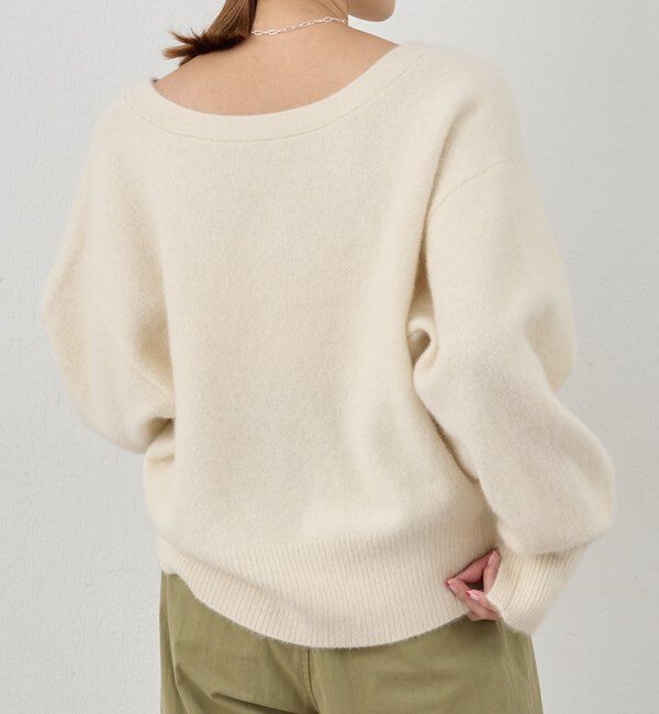  「ファーウールタイ付きカーディガン」|カーディガン|