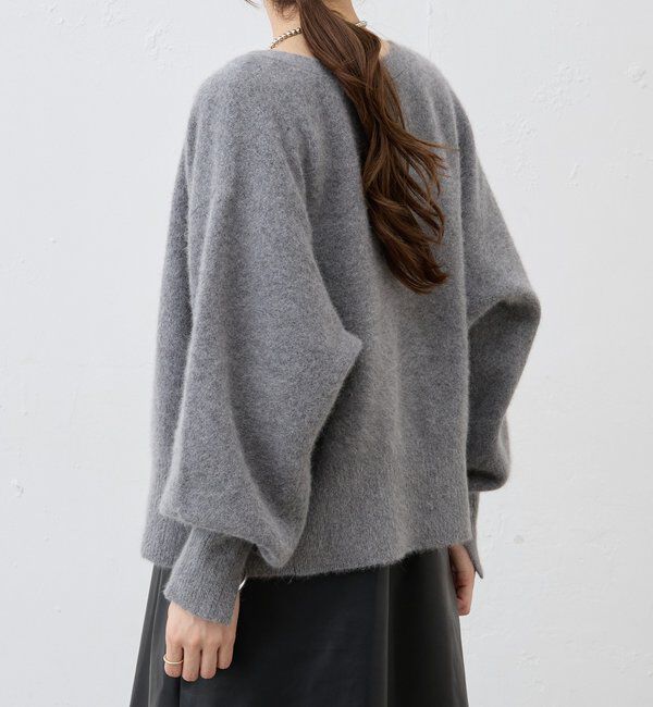  「ファーウールタイ付きカーディガン」|カーディガン|