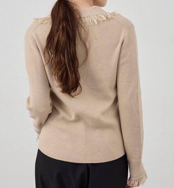  「フリンジカーディガン」|カーディガン|
