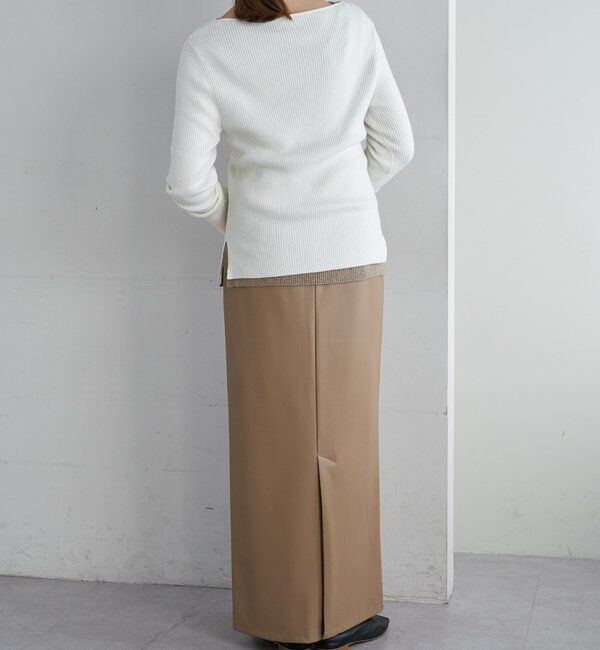  「【4色展開】アシンメトリーリブニット」|ニット・セーター|