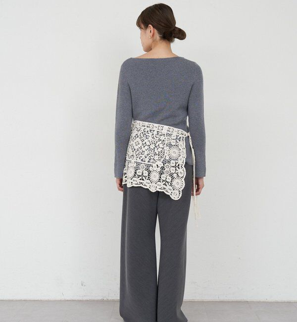  「【4色展開】アシンメトリーリブニット」|ニット・セーター|