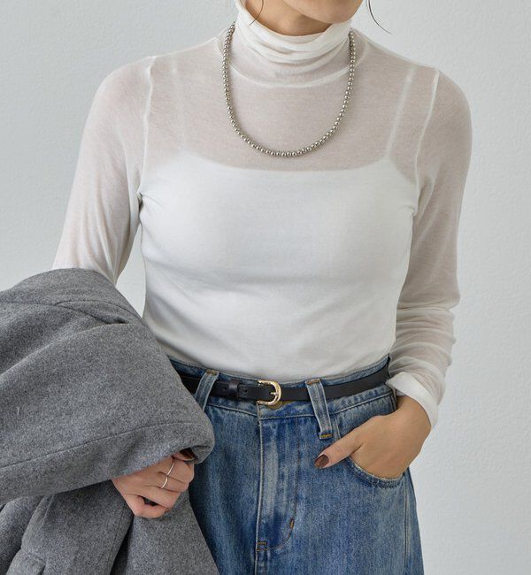  「シアータートルプルオーバー」|ニット・セーター|オフホワイト