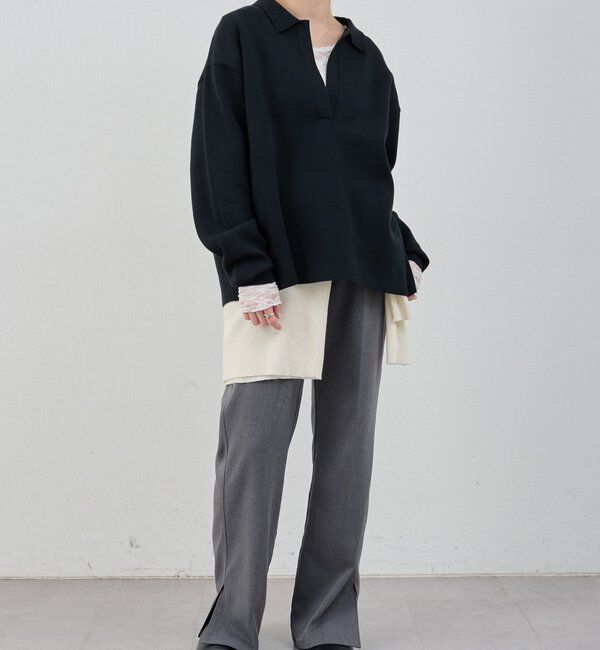  「スキッパーラガーニット」|ニット・セーター|