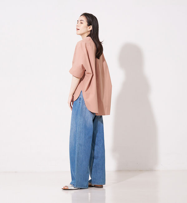 collex「オフスタンドカラーコットンブラウス」|シャツ・ブラウス|