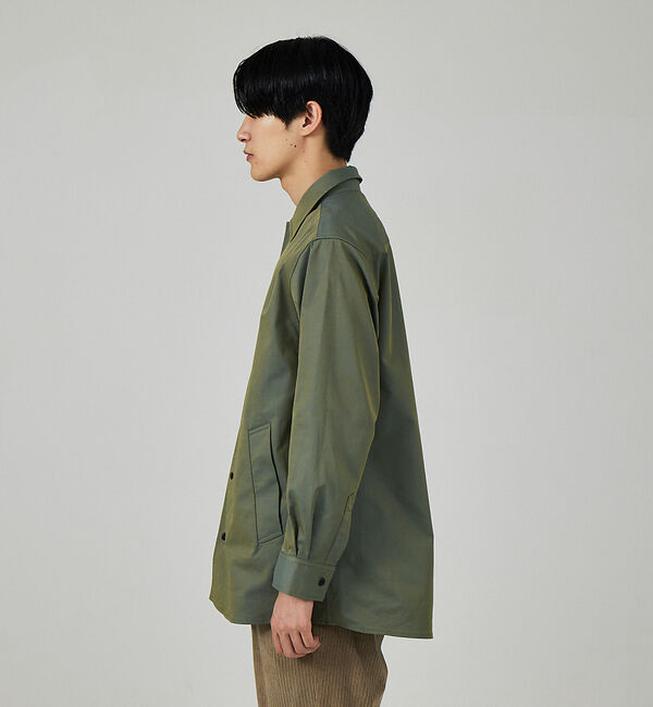 ABAHOUSE「タマムシ シャンブレー オーバーシャツ / シャツジャケット」|シャツ・ブラウス|