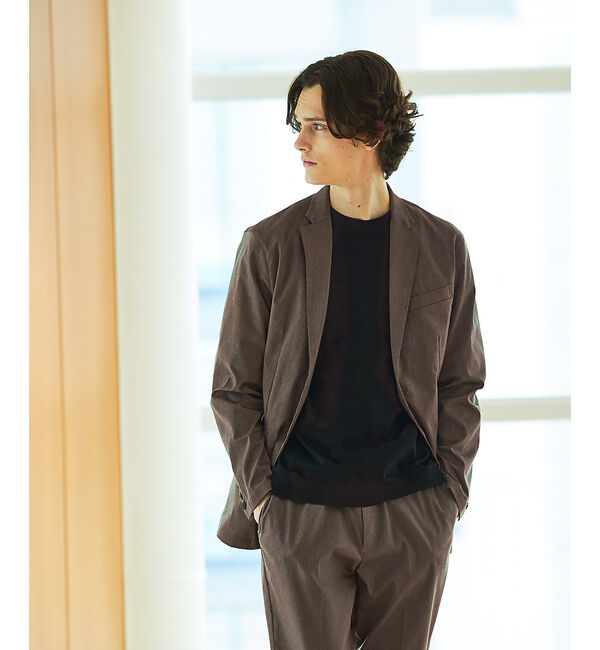 ABAHOUSE「【セットアップ対応】COOL DRYMAX ジャケット」|テーラードジャケット|モカ