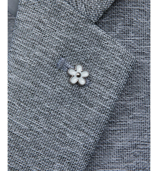 ABAHOUSE「【セットアップ対応/FLEX JACKET】TOP調 カラミ メッシュ ナチュラ」|テーラードジャケット|