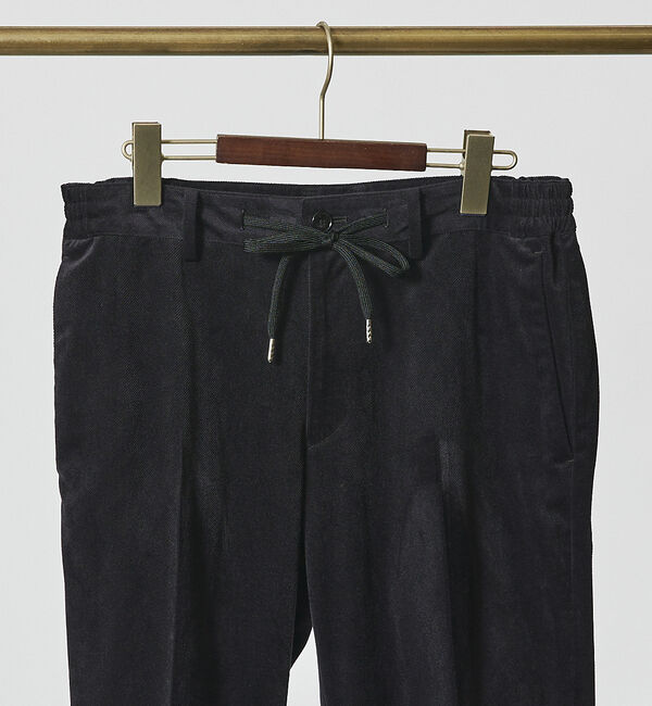 ABAHOUSE「【セットアップ対応/FLEX PANTS】ベロア ツイル&コールプリント スラッ」|スラックス|