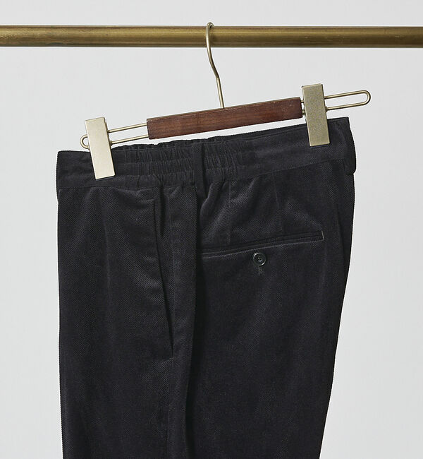 ABAHOUSE「【セットアップ対応/FLEX PANTS】ベロア ツイル&コールプリント スラッ」|スラックス|