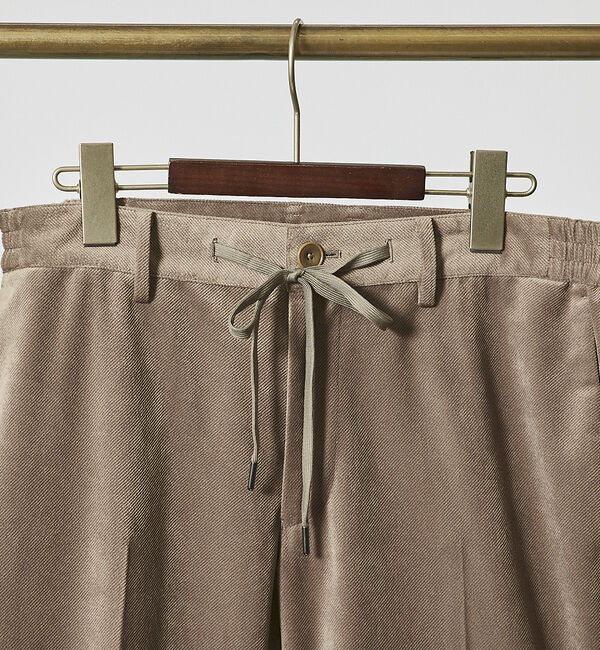 ABAHOUSE「【セットアップ対応/FLEX PANTS】ベロア ツイル&コールプリント スラッ」|スラックス|