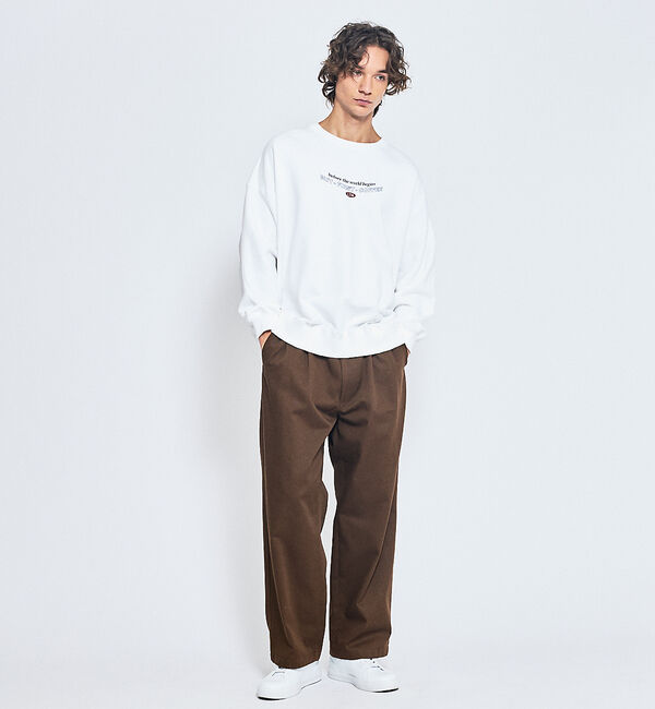 ABAHOUSE「cafe graphic フォトプリント スウェット オーバーサイズ / ユニセ」|スウェット・ジャージ|