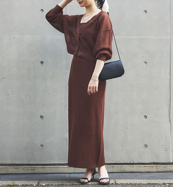 Rouge vif「【セットアップ対応】ストレートニットスカート」|スカート|