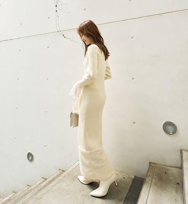 Rouge vif「【一部店舗限定】ポインテッドトゥ ショートブーツ(6cm)」|ショートブーツ|