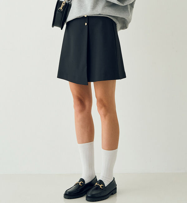 Rouge vif「【一部店舗限定】サイドボタンラップミニスカート」|スカート|