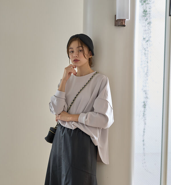 Rouge vif「ダンボールフォルムプルオーバー」|Tシャツ・カットソー|