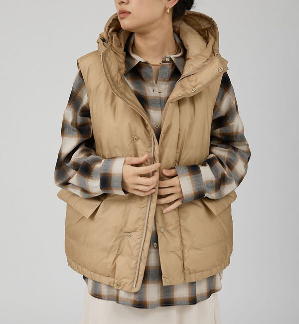 Rouge vif「【REMI RELIEF/レミレリーフ】超軽量ダウンベスト」|ダウン|ベージュ