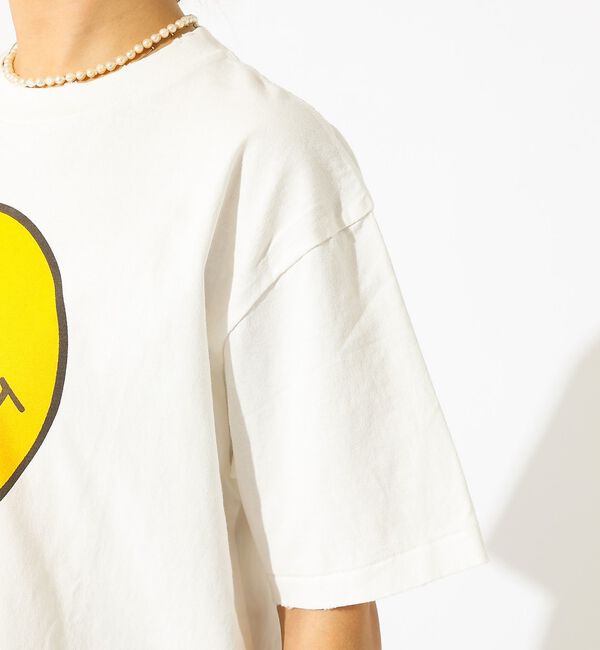 Rouge vif「【HANDTEX &times; JACKSON MATTESE】スマイル プリントTシャツ」|Tシャツ・カットソー|