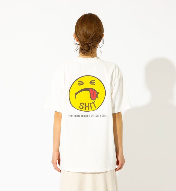 Rouge vif「【HANDTEX &times; JACKSON MATTESE】スマイル プリントTシャツ」|Tシャツ・カットソー|