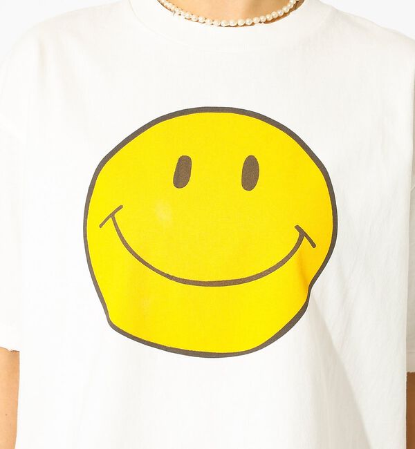 Rouge vif「【HANDTEX &times; JACKSON MATTESE】スマイル プリントTシャツ」|Tシャツ・カットソー|