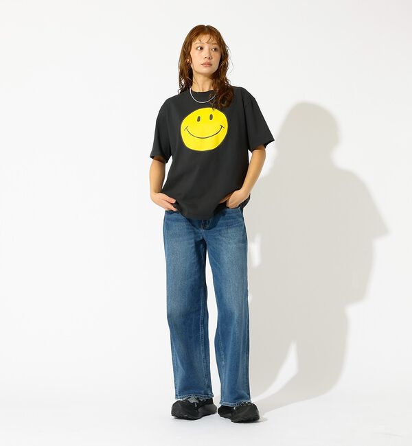 Rouge vif「【HANDTEX &times; JACKSON MATTESE】スマイル プリントTシャツ」|Tシャツ・カットソー|