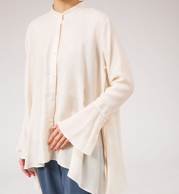 qualite「エアリージャガードブラウス」|シャツ・ブラウス|