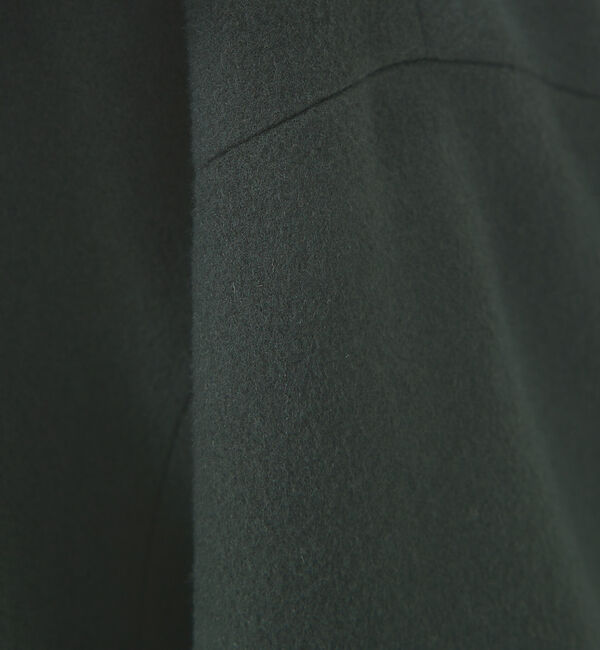 qualite「フーディーコート」|ノーカラーコート|