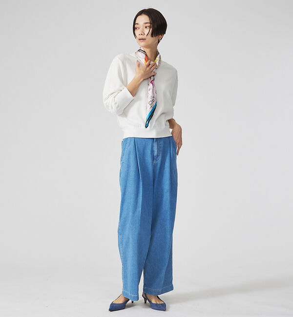 qualite「【e&times;qualite】トラウザーデニム」|デニム|