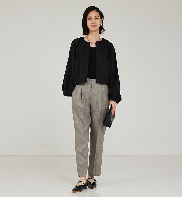 qualite「【セットアップ対応】ラメリネンタックパンツ」|その他|