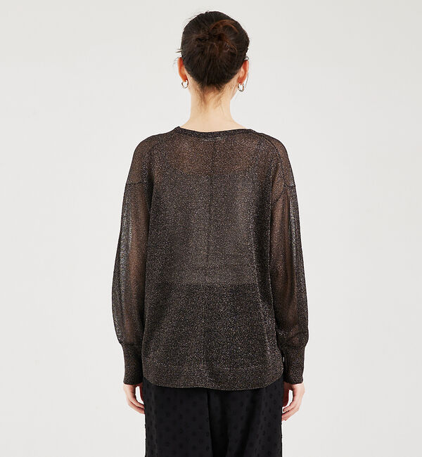 qualite「ラメシアーニットプルオーバー」|ニット・セーター|