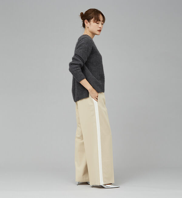 qualite「サイドラインストレートパンツ」|その他|
