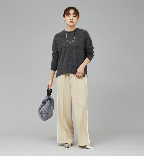 qualite「サイドラインストレートパンツ」|その他|