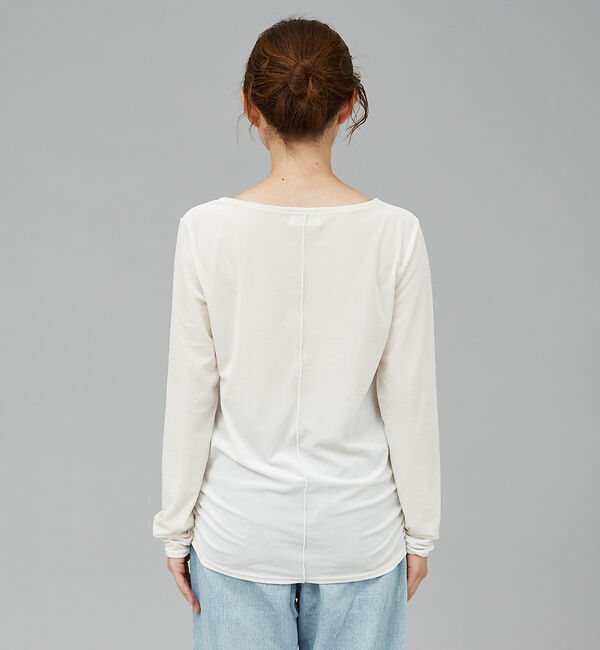 qualite「サイドシャーリングベロアロンT」|Tシャツ・カットソー|