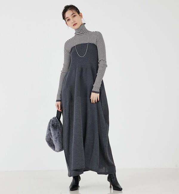 qualite「【ADAWAS】チューブワンピース」|ワンピース|グレー