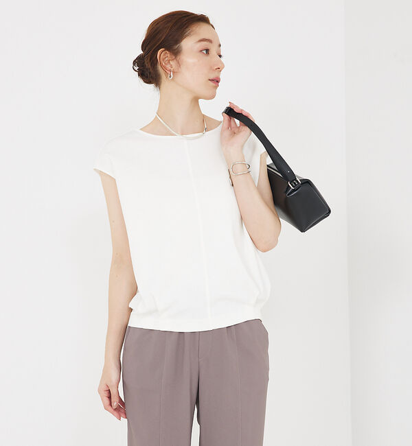 qualite「強撚ライトポンチプルオーバー」|Tシャツ・カットソー|ホワイト