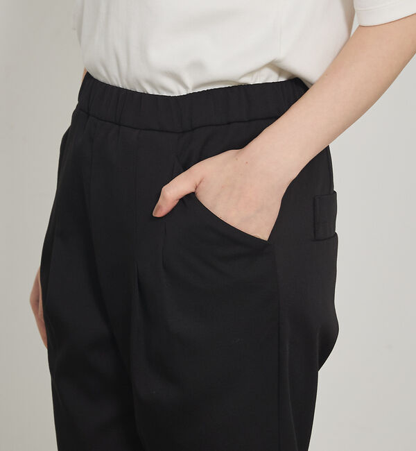 qualite「【2WAYタックパンツシリーズ新素材！】ウォームサテンタックパンツ」|その他|