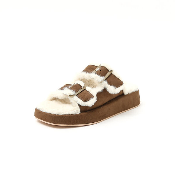 AU BANNISTER「【LAROUTE】ボリュームファーサンダル」|その他|