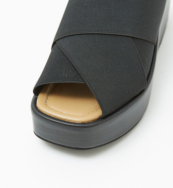 AU BANNISTER「エラスティッククロスウェッジサンダル」|サンダル|