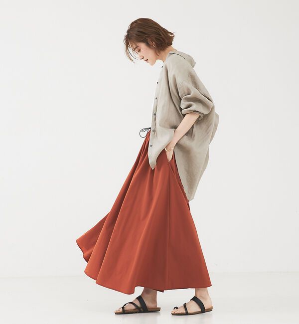 abahouse mavie「リネン2wayカシュクールオーバーシャツ」|シャツ・ブラウス|