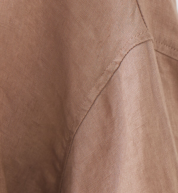 abahouse mavie「リネン2wayカシュクールオーバーシャツ」|シャツ・ブラウス|