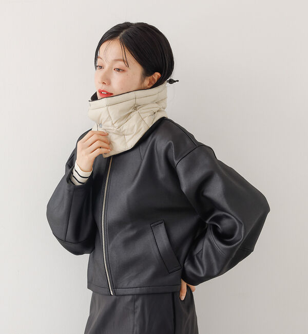 abahouse mavie「【TAION】ベーシック ダウンネックウォーマー」|マフラー|