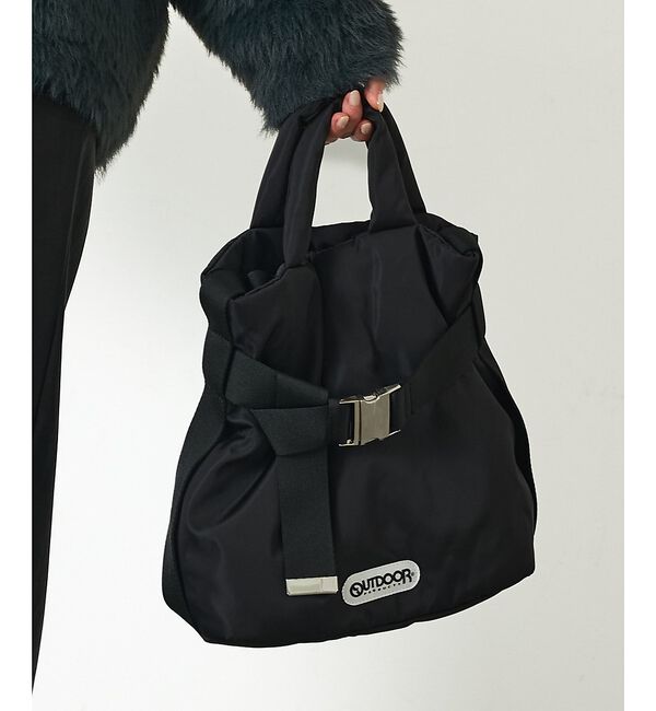 abahouse mavie「【OUTDOOR】２WAYベルトトート(S)」|ショルダー・メッセンジャー|ブラック