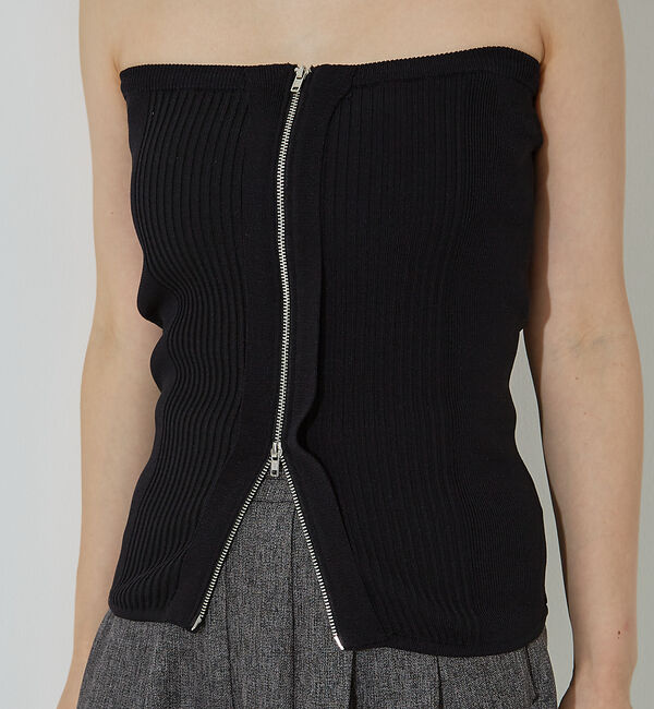 NOMINE「マルチWAY ニット ZIP ビスチエ」|その他|