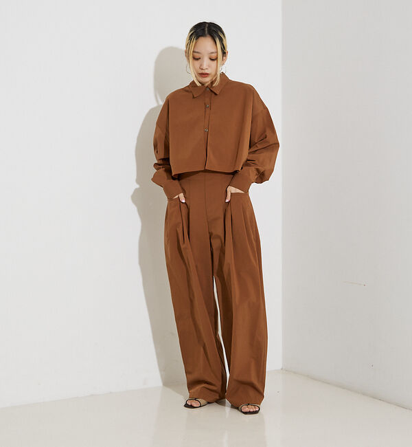NOMINE「【セットアップ着用可】3タック  ワイドパンツ」|その他|