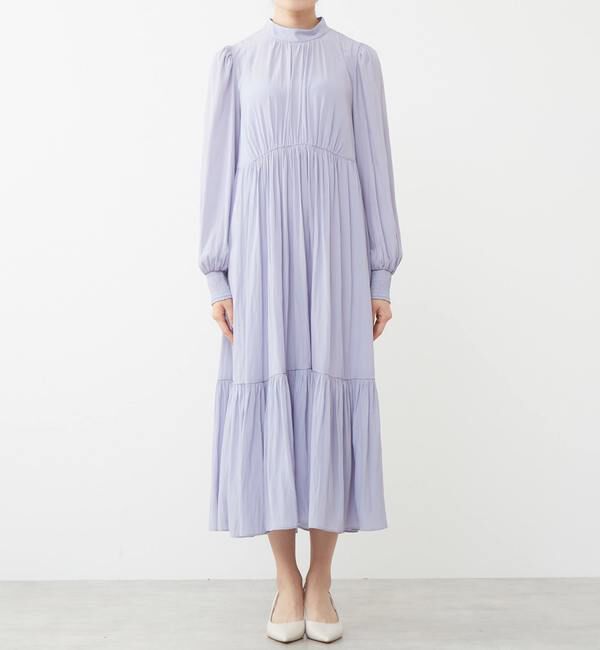 TIARA「ハイネックギャザーワンピース」|ワンピース|