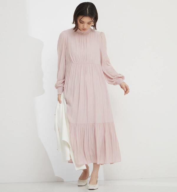 TIARA「ハイネックギャザーワンピース」|ワンピース|