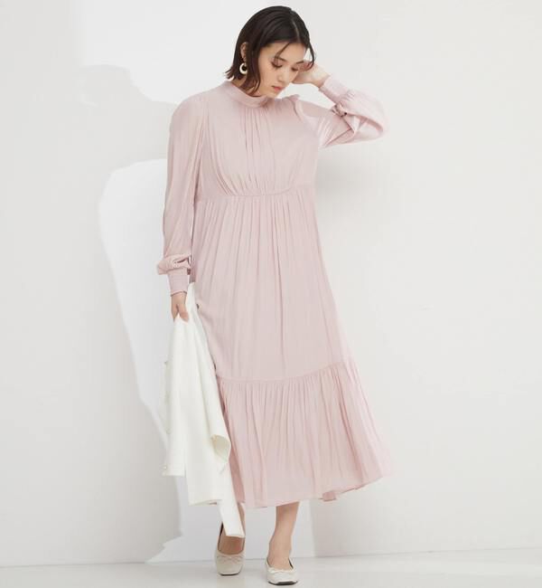 TIARA「ハイネックギャザーワンピース」|ワンピース|