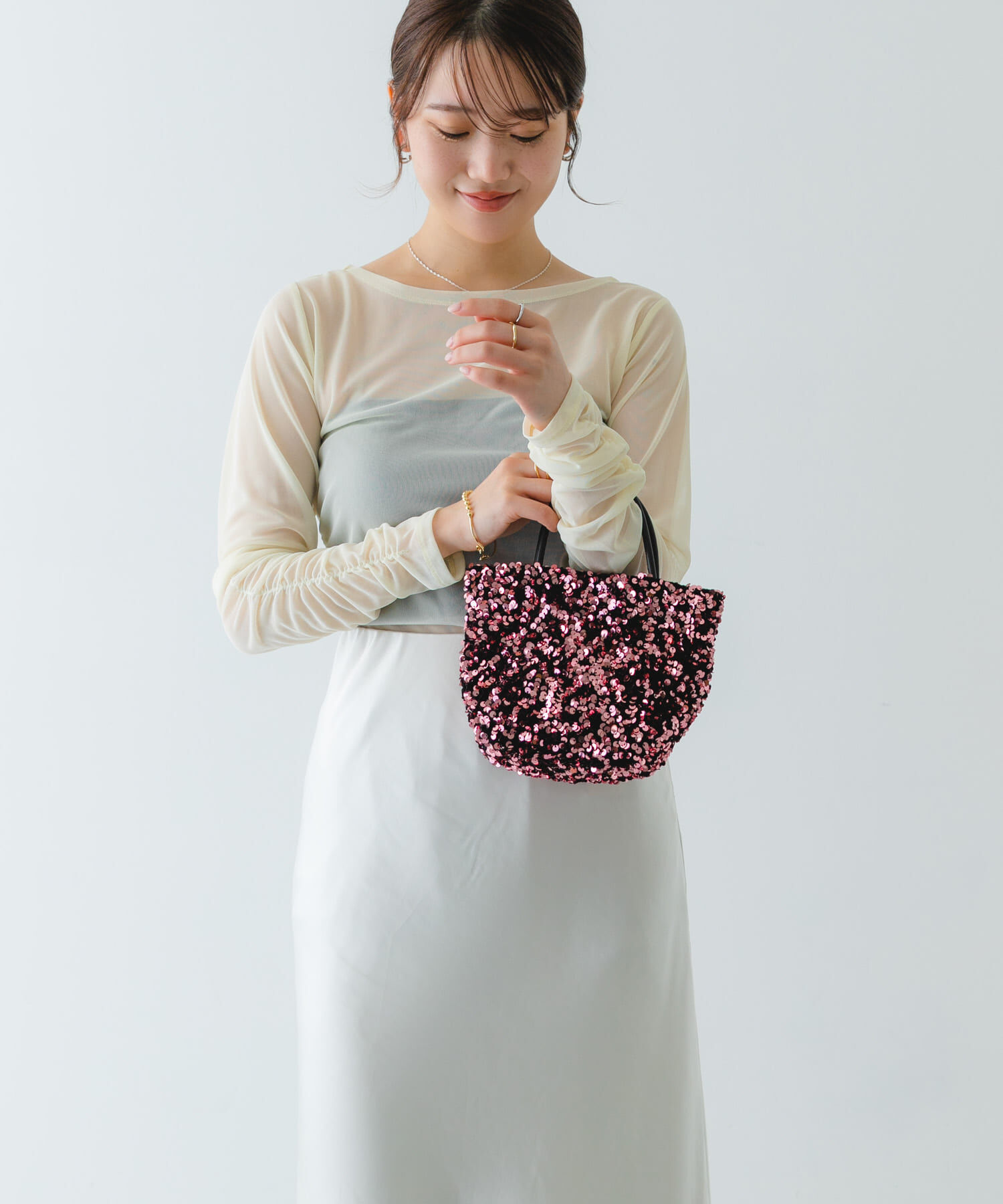 RODE SKO「チェーン付きスパンコールバッグ」|ショルダー・メッセンジャー|