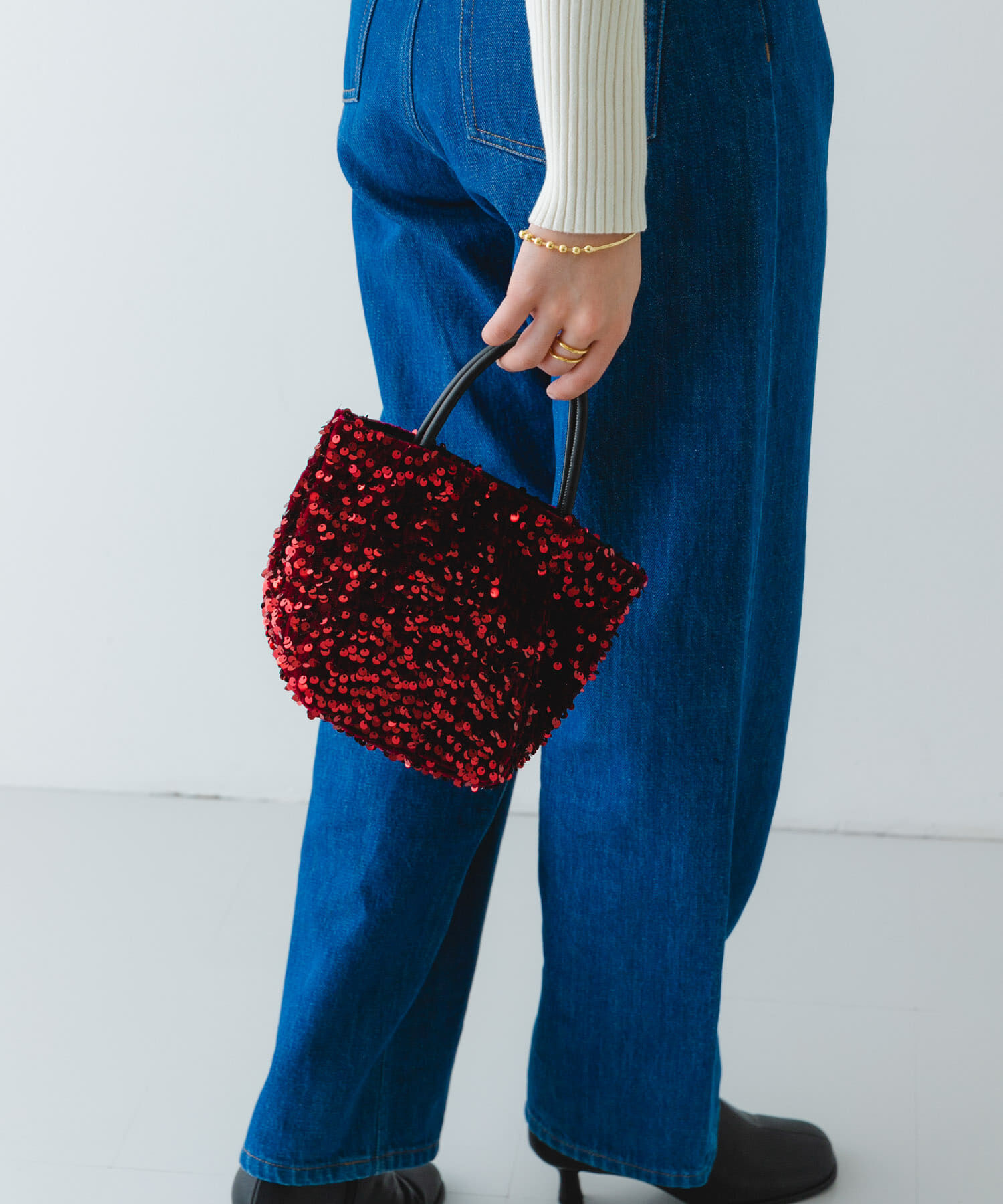 RODE SKO「チェーン付きスパンコールバッグ」|ショルダー・メッセンジャー|