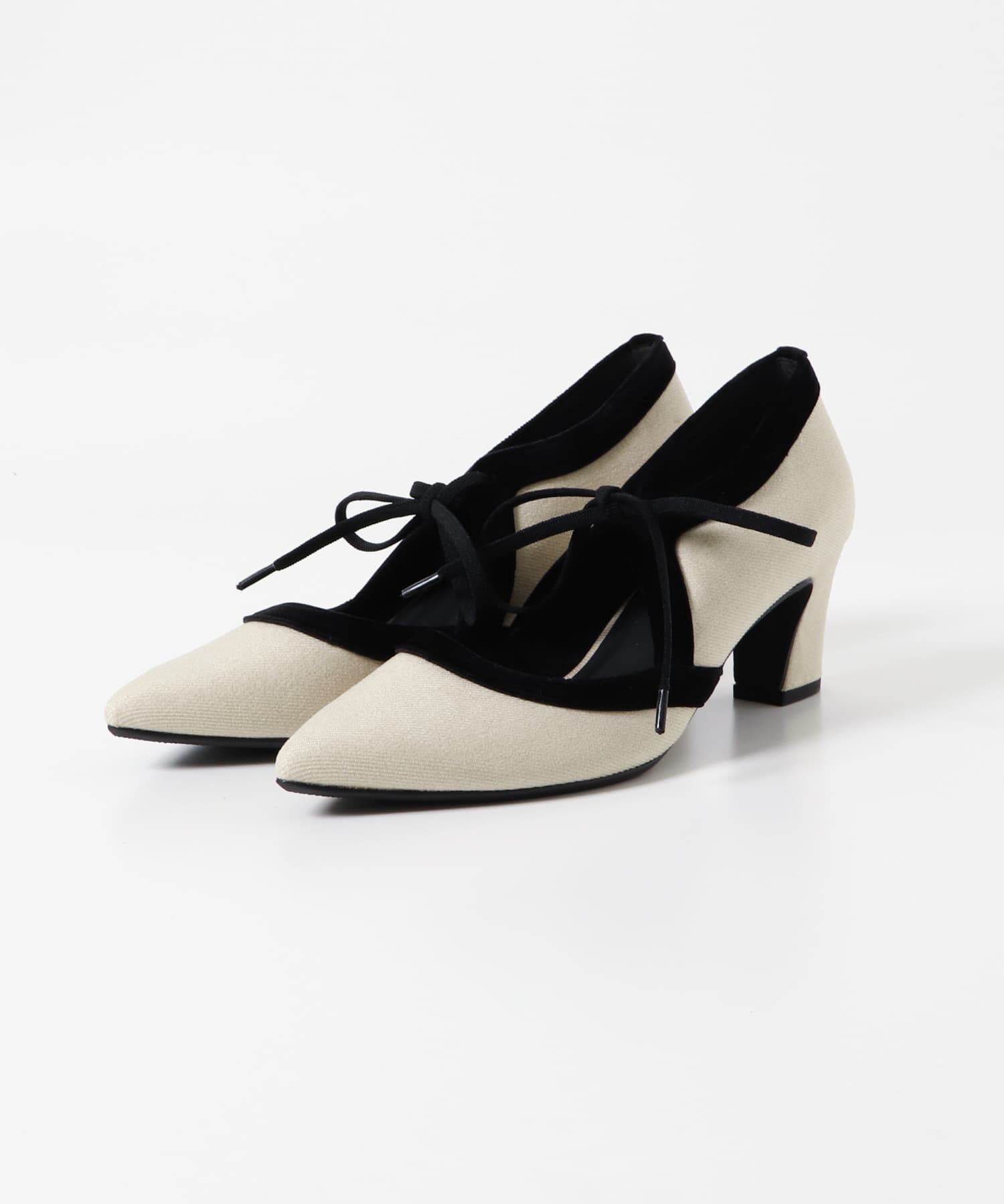 RODE SKO「『MADE IN JAPAN』チャンキーヒールリボンパンプス」|パンプス|